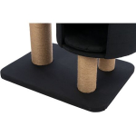 XXL škrabadlo TEITES, 148 cm, 2 iglů, robustní sloupky, černá — Náhled 3 z 6