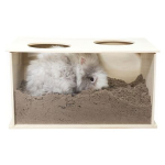 Box na norování pro králíky, 58 x 30 x 38 cm, dřevo/akryl — Náhled 2 z 4