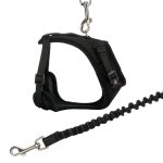 Měkký síťovaný Y-postroj s elastickým vodítkem pro kočku XL 39-60cm / 1,00 m — Náhled 4 z 6