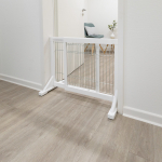Posuvná bariéra pro psy 65-108 x 61 x 31 bílá — Náhled 2 z 6