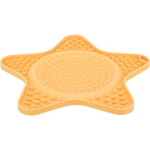 Lick´n´Snack HVĚZDA - podložka k pomalému krmení, 23,5 cm, silikon, žlutá — Náhled 1 z 3