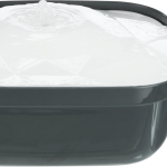 Pítko fontána Polygon, melamin/silikon, 2.5 l/ 28 × 11 × 22 cm, šedá/bílá (RP 5,10 Kč) — Náhled 5 z 6