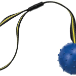 SPORTING míč tvrdý na nylon.pásku, přírodní guma 6 cm/35 cm — Náhled 2 z 2