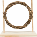 Agility set pro hlodavce - překážka, kruh, dřevo/proutí,  28 × 26 × 12 cm — Náhled 3 z 6