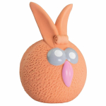 Oranžový míč zajíček se zvukem 5 cm, latex, HipHop — Náhled 1 z 3