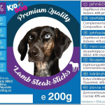 KIDDOG jehněčí steak na buvolí tyčince - PREMIUM QUALITY 200g dóza — Náhled 3 z 3