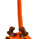 Vánoční hračka latexový míč tučnák,medvěd,sob,Santa 18 cm — Náhled 3 z 4