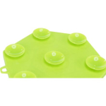 Lick´n´Snack HEXAGON s přísavkami - podložka k pomalému krmení, 17 cm, TPR/plast, zelená — Náhled 2 z 2