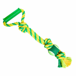 Přetahovadlo s rukojetí HipHop 3 uzly, tenisák 45 cm / 310 g limetová, zelená — Náhled 1 z 2