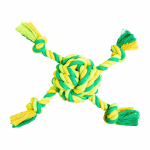 Míč se 4 rameny HipHop bavlněný 29 cm / 255 g limetková, zelená — Náhled 1 z 2