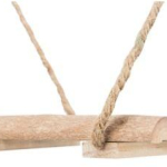 Závěsná houpačka, borové dřevo, 19,5 x 19,5 x 27 cm — Náhled 5 z 5