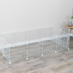 Interiérový výběh, kov/plast, 140 x 35 x 70 cm, bílá — Náhled 1 z 6
