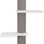 Škrábadlo ACADIA, 3posty, montovatelné ke zdi, 160cm, šedé — Náhled 1 z 6