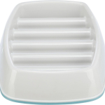 Miska k pomalému krmení, design mříž, 0,25l/21 ×14 cm, plast/TPR, šedá — Náhled 3 z 6