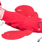 Kreveta jako živá, mrskající se, s catnipem, látka, 23 cm (RP 0,90 Kč) — Náhled 2 z 4