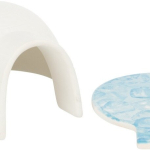 Igloo s chladící keramickou deskou,  13 x 9 x 15 cm, bílá — Náhled 2 z 3