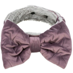 Xmas collars - set  8 ks vánočních obojků s mašlí, samet/plyš, lila/zelená — Náhled 1 z 3