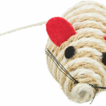 Myš se štěrchacími kuličkami uvnitř, sisal 10 cm — Náhled 5 z 5