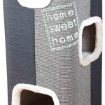 Cat Tower JORGE s odpočívadlem,šedá s béžovou kožešinou 78cm — Náhled 1 z 6