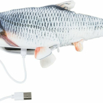 Ryba jako živá, mrskající se, s catnipem, látka, 30cm (RP 0,90 Kč) — Náhled 2 z 6