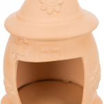 Keramický domek pro myši - vejce s kloboučkem,  ø 11 × 14 cm, terakota — Náhled 2 z 2