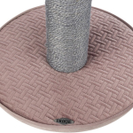 Škrabadlo LIVIA s bambulkou, sloupek 64 cm, starorůžová, sisal/plyš — Náhled 4 z 4