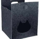 Plstěný box/jeskyně ANTONIA 40x48x40 antracit - DOPRODEJ — Náhled 4 z 4