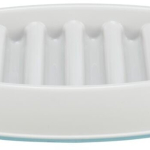 Miska k pomalému krmení, design mříž, 0,25l/21 ×14 cm, plast/TPR, šedá — Náhled 2 z 6