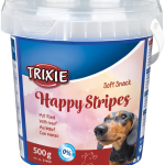Soft Snack Happy Stripes - hovězí pásky, kyblík 500 g — Náhled 1 z 2