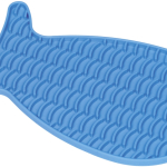 Nobby lízací podložka Fish modrá 23 x 13,5 cm — Náhled 1 z 2