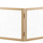 Vnitřní výběh pro zakrslé králíky, 60 - 240 x 50 cm, přírodní dřevo/kov — Náhled 1 z 6