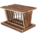 Jesličky na seno 40 x 22 x 30 cm, samostatně stojící, přírodní dřevo — Náhled 1 z 5
