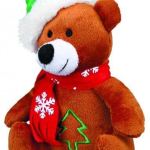 Vánoční plyšový Santa, sob, medvěd 20 cm — Náhled 2 z 3