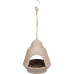Zvonek - venkovní krmítko k zavěšení, 17,9 x 17,7 x 20 cm, hnědá — Náhled 2 z 2