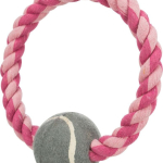 Bavlněný kruh s tenisovým míčem 6 cm / 18 cm - TRIXIE — Náhled 3 z 4