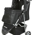 Kočárek s funkcí rychlého skládání 47x100x80cm, do 11kg, černý — Náhled 3 z 6