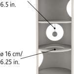 Obytný sisalový válec pro kočky 36cm/70cm - béžový — Náhled 4 z 4