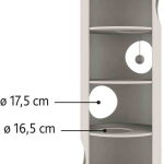 Škrabací válec pro kočky TOWER EDOARDO šedo/krémový 100 cm — Náhled 3 z 3