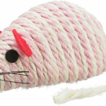 Myš se štěrchacími kuličkami uvnitř, sisal 10 cm — Náhled 2 z 5