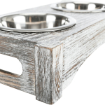 Sada nerez misek v dřevěném podstavci, 2x045l/12cm, 36x7x19cm, bílá — Náhled 6 z 6
