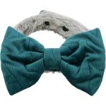 Xmas collars - set  8 ks vánočních obojků s mašlí, samet/plyš, lila/zelená — Náhled 2 z 3