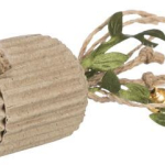 Škrabací myš s rolničkou, 12 cm, karton/konopí — Náhled 2 z 4