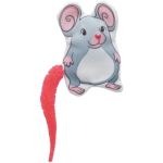 Myška emotivní s catnipem, barevný ocásek, 7.5 cm, látka, 5 druhů — Náhled 5 z 6