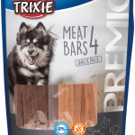 PREMIO 4 Meat Bars - pásky kuřecí, kachna, jehněčí, losos, 4x100g — Náhled 1 z 5