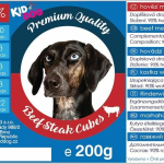 KIDDOG hovězí masíčko v kostičce - PREMIUM QUALITY 200 g dóza — Náhled 3 z 3