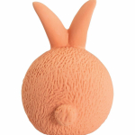 Oranžový míč zajíček se zvukem 5 cm, latex, HipHop — Náhled 3 z 3