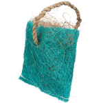Taštička s kokosovým vláknem - hračka pro hlodavce, sisal, 10 x 13 cm, modrá — Náhled 2 z 3