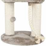 Škrábadlo MARCELA, podesta, 2 sloupky, odpočívadlo, 60cm, sisal/béžový plyš — Náhled 5 z 6