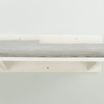 Podesta s polštářem, prvek na stěnu,  50 x 17,5 x 36,5 cm, bílá — Náhled 3 z 6