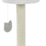 Škrábadlo jednopatrové kulaté NURIA  71 cm,  - bílo/šedé — Náhled 1 z 6